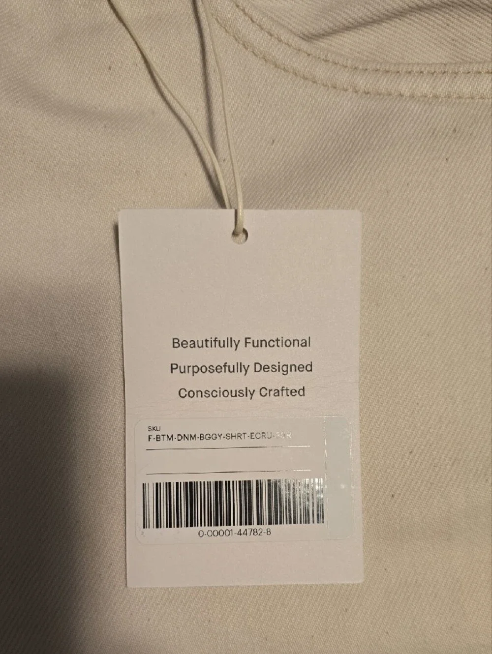 NWT Everlane Ecru OG Baggy Size 33R